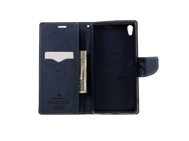 Чехол Mercury Goospery Fancy Diary Case для Sony Xperia XA (фиолетовый, винилискожа)