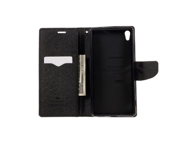 Чехол Mercury Goospery Fancy Diary Case для Sony Xperia XA (коричневый, винилискожа)