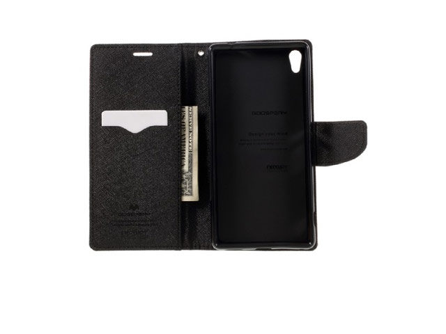 Чехол Mercury Goospery Fancy Diary Case для Sony Xperia X Performance (коричневый, винилискожа)