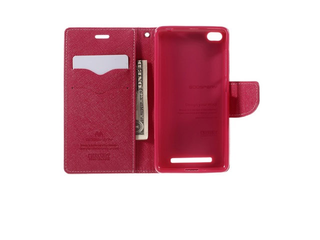 Чехол Mercury Goospery Fancy Diary Case для Xiaomi Redmi 3 (розовый, винилискожа)
