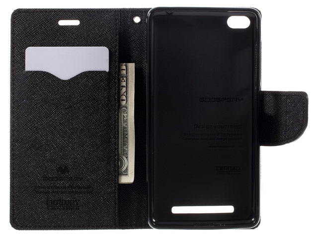 Чехол Mercury Goospery Fancy Diary Case для Xiaomi Redmi 3 (коричневый, винилискожа)