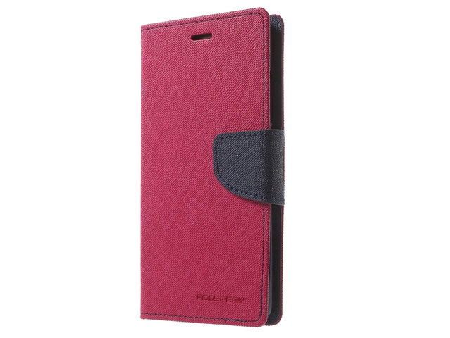 Чехол Mercury Goospery Fancy Diary Case для Huawei P9 (малиновый, винилискожа)