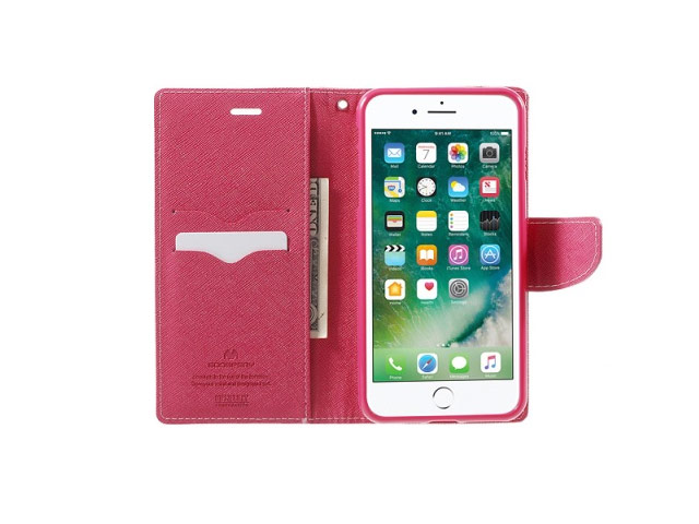 Чехол Mercury Goospery Fancy Diary Case для Apple iPhone 7 plus (розовый, винилискожа)