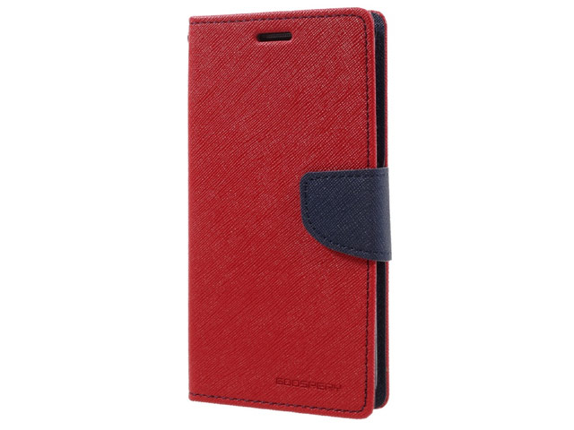 Чехол Mercury Goospery Fancy Diary Case для Samsung Galaxy J7 2016 J710 (красный, винилискожа)