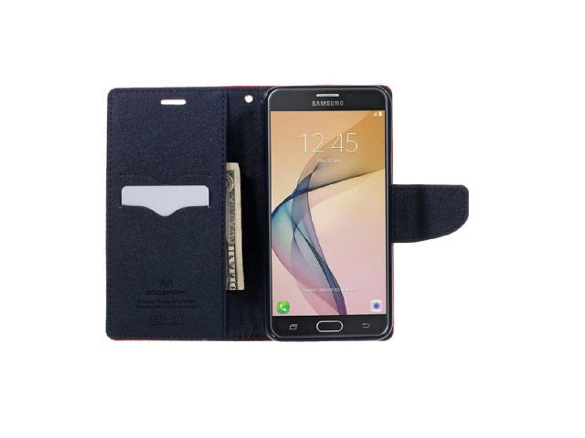 Чехол Mercury Goospery Fancy Diary Case для Samsung Galaxy J7 2016 J710 (красный, винилискожа)
