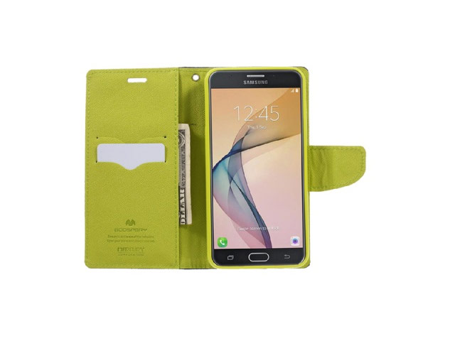 Чехол Mercury Goospery Fancy Diary Case для Samsung Galaxy J7 2016 J710 (синий, винилискожа)