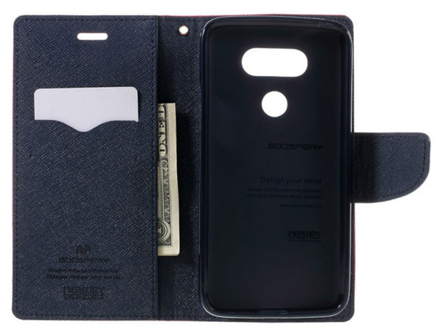 Чехол Mercury Goospery Fancy Diary Case для LG G5 (черный/коричневый, винилискожа)