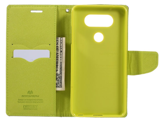 Чехол Mercury Goospery Fancy Diary Case для LG V20 (желтый, винилискожа)