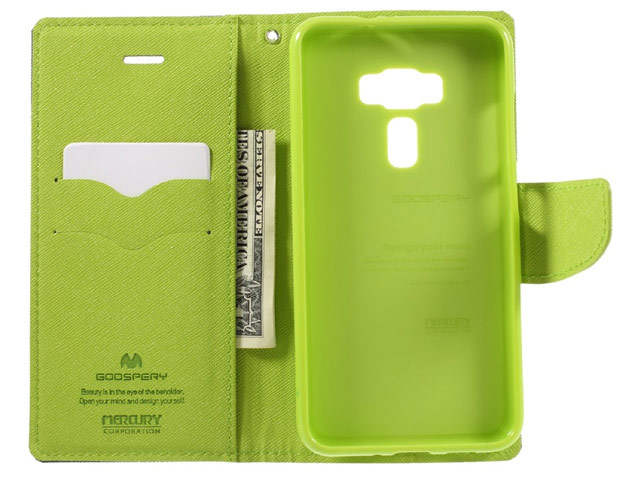 Чехол Mercury Goospery Fancy Diary Case для Asus Zenfone 3 ZE552KL (желтый, винилискожа)