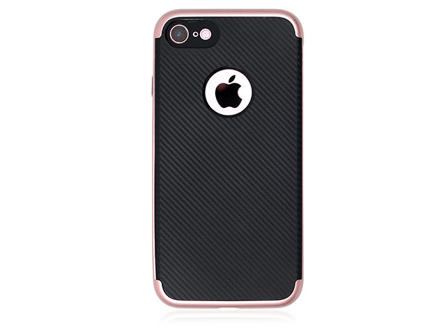 Чехол Just Must Arm Collection для Apple iPhone 7 (черный/розовый, гелевый)