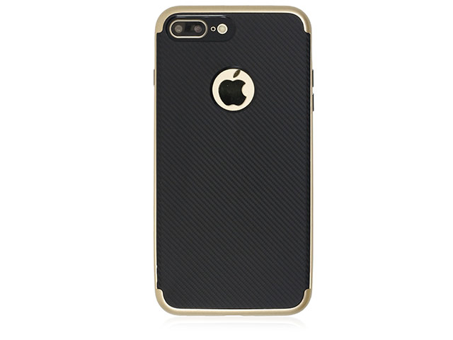 Чехол Just Must Arm Collection для Apple iPhone 7 plus (черный/золотистый, гелевый)