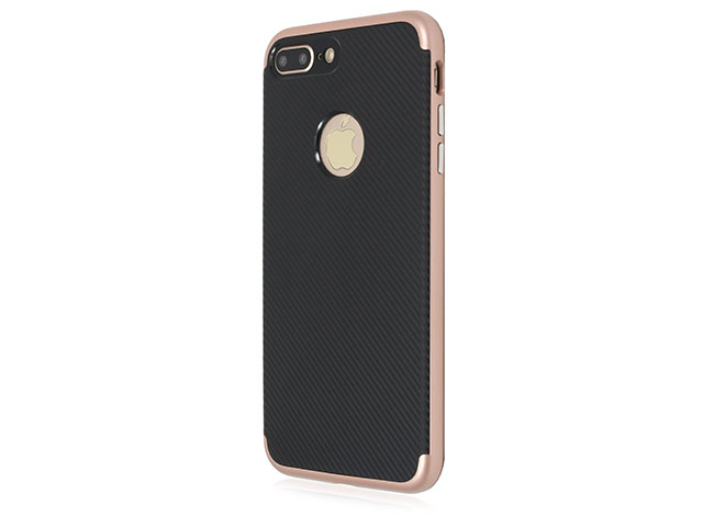 Чехол Just Must Arm Collection для Apple iPhone 7 plus (черный/розовый, гелевый)