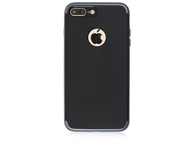 Чехол Just Must Arm Collection для Apple iPhone 7 plus (черный/серый, гелевый)