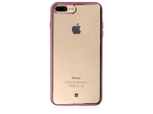 Чехол Just Must Mirror Series для Apple iPhone 7 plus (розово-золотистый, пластиковый)