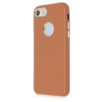 Чехол Just Must Lolly Collection для Apple iPhone 7 (коричневый, кожаный)