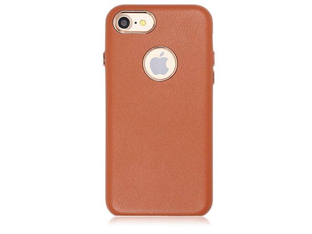 Чехол Just Must Lolly Collection для Apple iPhone 7 (коричневый, кожаный)