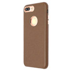 Чехол Just Must Lolly Collection для Apple iPhone 7 plus (коричневый, кожаный)
