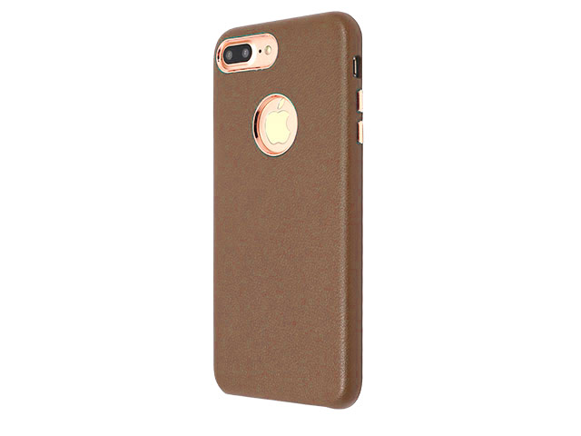 Чехол Just Must Lolly Collection для Apple iPhone 7 plus (коричневый, кожаный)