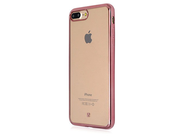 Чехол Just Must Decor III Series для Apple iPhone 7 plus (розово-золотистый, пластиковый)