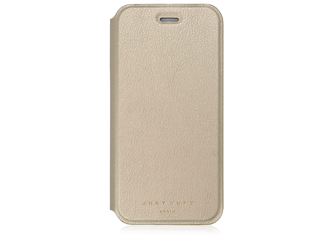 Чехол Just Must Slim II Collection для Apple iPhone 7 (золотистый, кожаный)