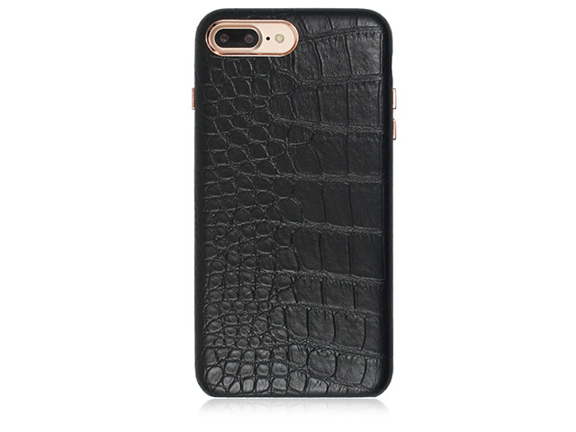 Чехол Occa Croco V Collection для Apple iPhone 7 plus (черный, кожаный)