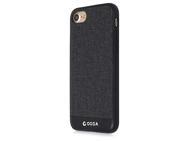 Чехол Occa Empire Collection для Apple iPhone 7 (черный, матерчатый)