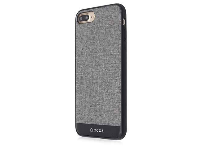 Чехол Occa Empire Collection для Apple iPhone 7 plus (серый, матерчатый)