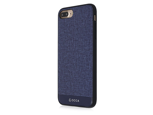 Чехол Occa Empire Collection для Apple iPhone 7 plus (синий, матерчатый)