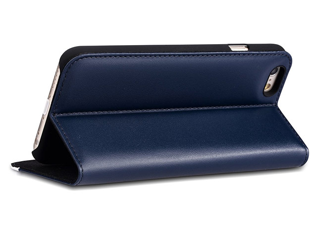Чехол Aston Martin Luxury Folio case для Apple iPhone 6S (синий/белый, кожаный)