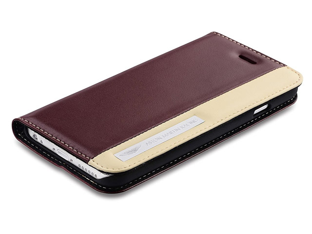 Чехол Aston Martin Luxury Folio case для Apple iPhone 6S (коричневый/бежевый, кожаный)