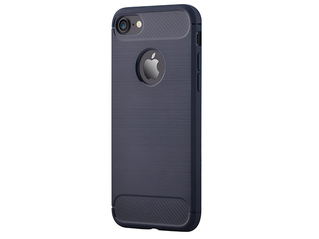 Чехол Devia Buddy case для Apple iPhone 7 (синий, гелевый)