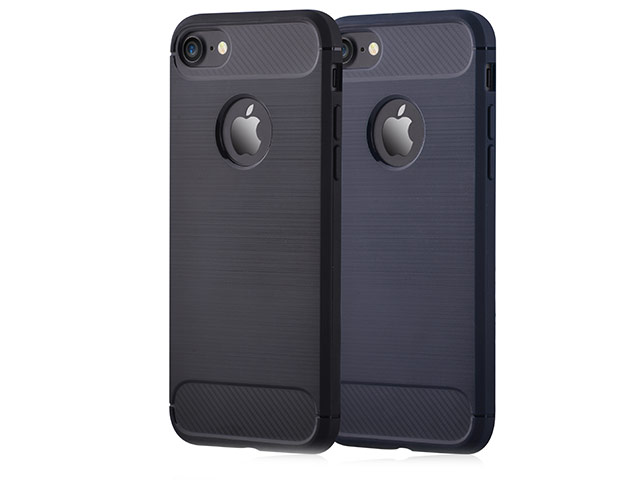 Чехол Devia Buddy case для Apple iPhone 7 (синий, гелевый)