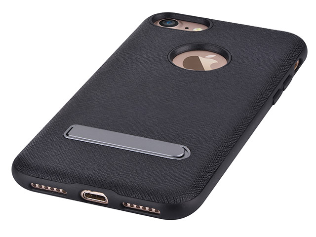 Чехол Devia iStand case для Apple iPhone 7 (черный, винилискожа)