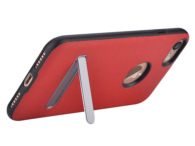 Чехол Devia iStand case для Apple iPhone 7 (красный, винилискожа)