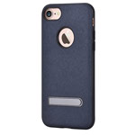 Чехол Devia iStand case для Apple iPhone 7 (синий, винилискожа)