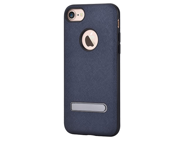 Чехол Devia iStand case для Apple iPhone 7 (синий, винилискожа)