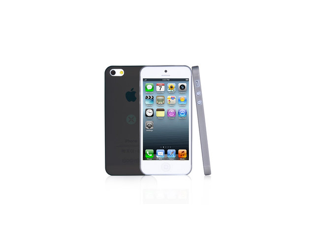 Чехол Dexim AOU Fashion для Apple iPhone 5 (черный, гелевый)