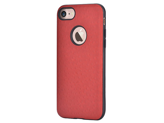 Чехол Vouni Cavan case для Apple iPhone 7 (красный, кожаный)