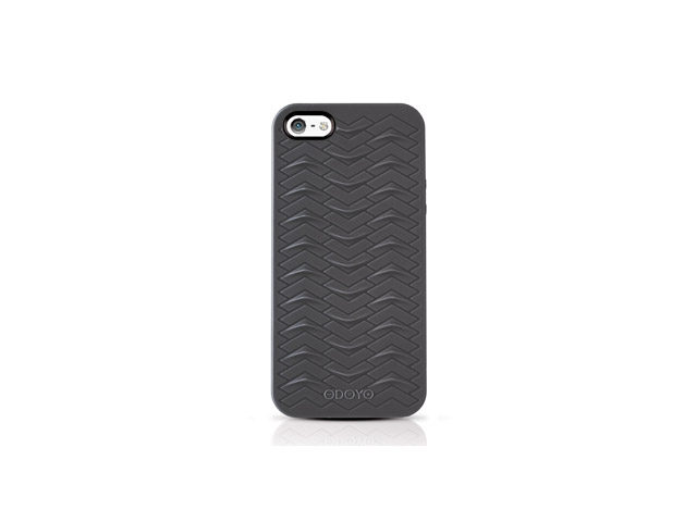 Чехол Odoyo Sharkskin Case для Apple iPhone 5 (черный, гелевый)