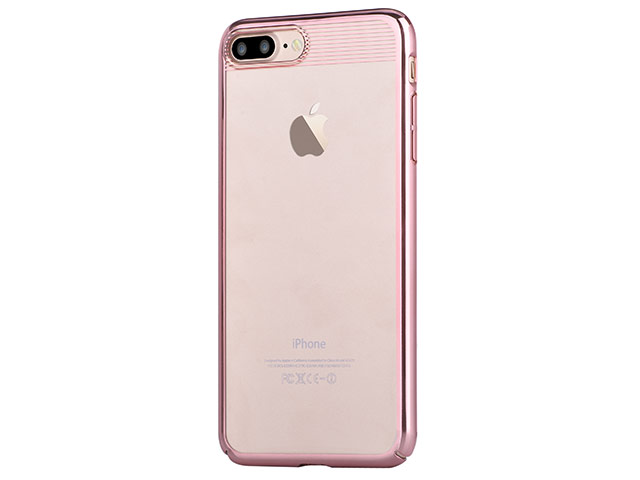 Чехол Comma Brightness case для Apple iPhone 7 plus (розово-золотистый, пластиковый)