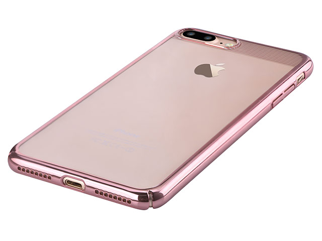 Чехол Comma Brightness case для Apple iPhone 7 plus (розово-золотистый, пластиковый)