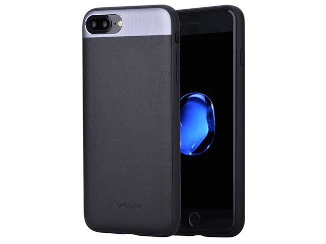 Чехол Comma Vivid Leather case для Apple iPhone 7 plus (черный, кожаный)