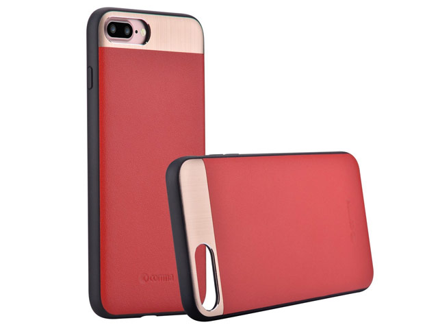 Чехол Comma Vivid Leather case для Apple iPhone 7 plus (красный, кожаный)