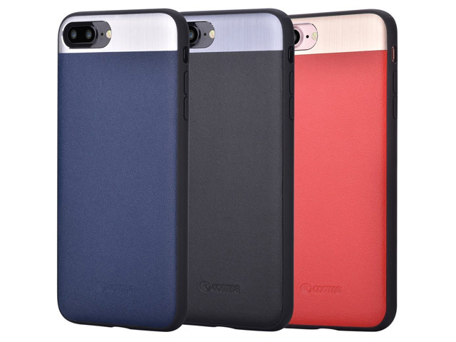 Чехол Comma Vivid Leather case для Apple iPhone 7 plus (красный, кожаный)