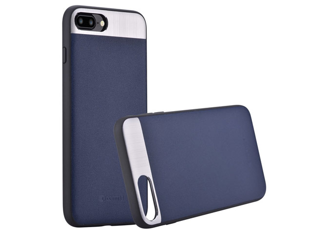 Чехол Comma Vivid Leather case для Apple iPhone 7 plus (синий, кожаный)