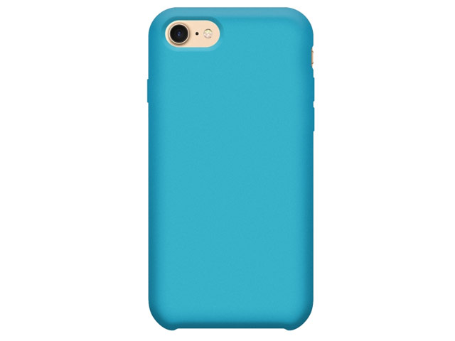 Чехол Devia Successor Silicone case для Apple iPhone 7 (голубой, силиконовый)