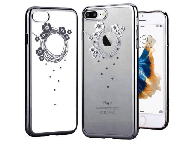 Чехол Devia Crystal Garland для Apple iPhone 7 plus (Gun Black, пластиковый)