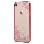 Чехол Devia Crystal Joyous для Apple iPhone 7 (Pink Flowers, пластиковый)