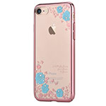 Чехол Devia Crystal Joyous для Apple iPhone 7 (Blue Flowers, пластиковый)