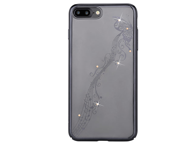 Чехол Devia Crystal Papillon для Apple iPhone 7 plus (Gun Black, пластиковый)